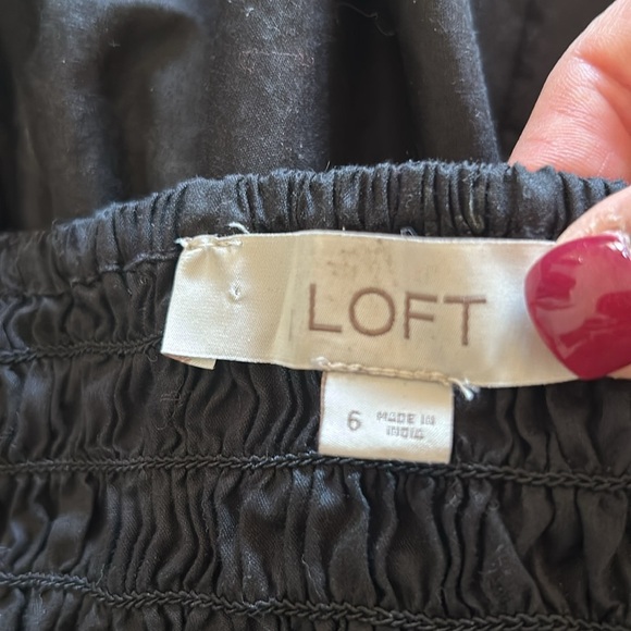 LOFT Black Open Back Maxi Dress Size 6 - Picture 11 of 12